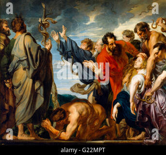 Moses and the Brazen Serpent - Anthony Van Dyck Stock Photo