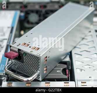 Power supply unit for server pc. Stock Photo