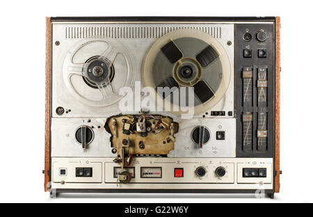 An old reel-to-reel tape recorder on display at the China Science and  Technology Museum in Beijing, China Stock Photo - Alamy