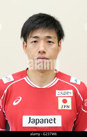 Tokyo, Japan. 23rd May, 2016. Yuta Yoneyama (JPN) Volleyball : Japan Volleyball Association press conference prior the Rio 2016 Olympic Games Final qualifier round in Tokyo, Japan . © AFLO SPORT/Alamy Live News Stock Photo