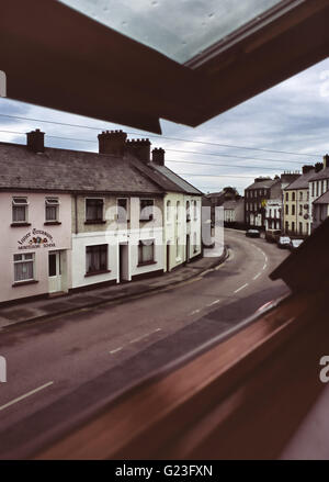 Galway, Ireland , view from a window on an overcast, rainy day Stock Photo