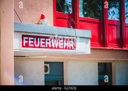 german fire department Stock Photo