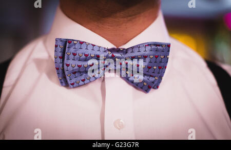 Man with bow-tie Stock Photo