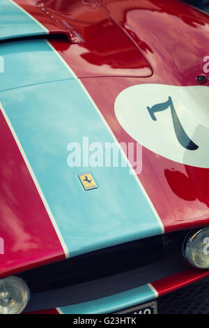 Ferrari vintage details Stock Photo
