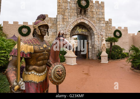 Entrance to the Holy Land Experience Christian theme park in Orlando, Florida. Stock Photo