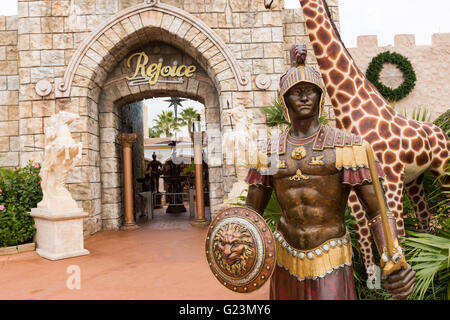 Entrance to the Holy Land Experience Christian theme park in Orlando, Florida. Stock Photo