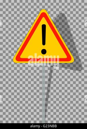 Road signs. Orange Badge guardrails on transparent background. V Stock Vector