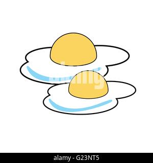 Fried Eggs vector illustration Stock Vector