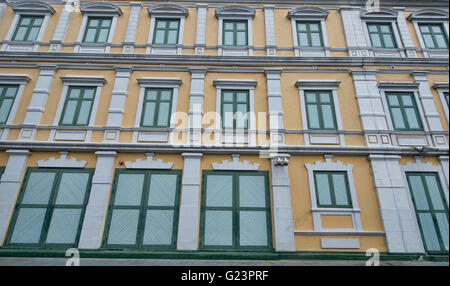 The colorful Ministry of Defence Building in Bangkok, Thailand Stock ...