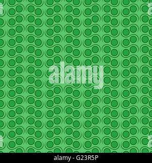 Seamless vector pattern with simple geometric details in green hues Stock Vector
