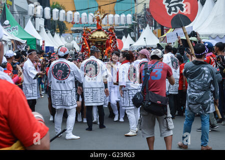 Little tokyo ennichisai japan festival. Blok M, Jakarta, Indonesia Stock Photo