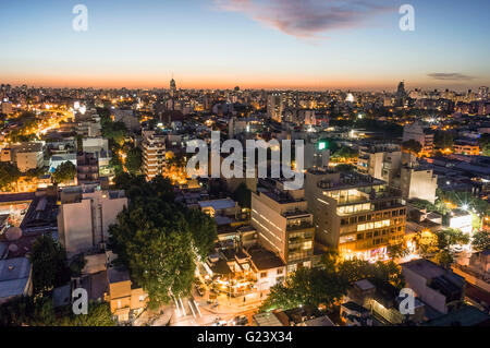 Skyline, Palermo District, Buenos Aires Stock Photo