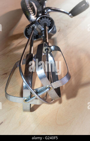 Old Vintage Manual Egg Beater Spring Coil Wire Whisk Stock Photo - Download  Image Now - iStock