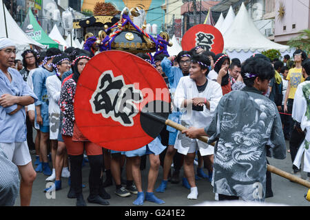 Little tokyo ennichisai japan festival. Blok M, Jakarta, Indonesia Stock Photo