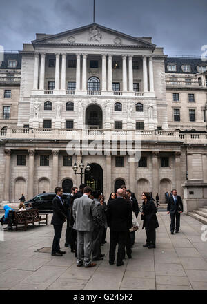 The Bank of England, Threadneedle Street, London, England. Stock Photo