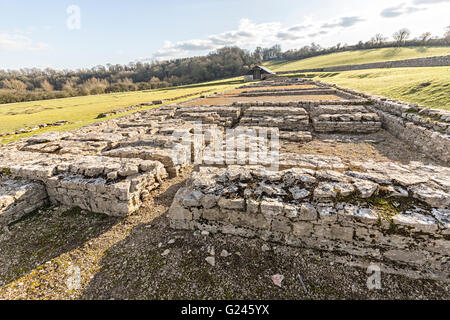 North Leigh Roman Villa, Oxfordshire, England, UK Stock Photo