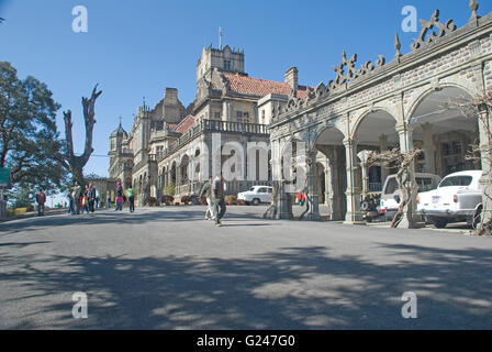 Vice Regal Lodge building, erstwhile residence of British Viceroy of India, Observatory Hill, Shimla, Himachal Pradesh, India Stock Photo