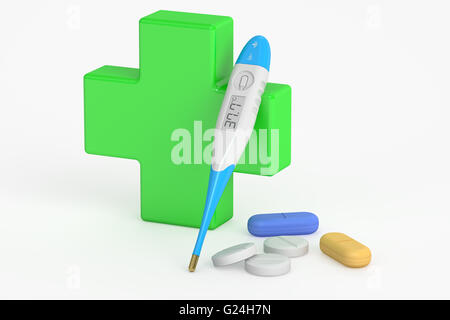 medical care concept, 3D rendering isolated on white background Stock Photo