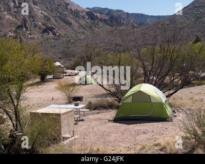 Chisos Basin Campground, Big Bend National Park, Texas. Stock Photo