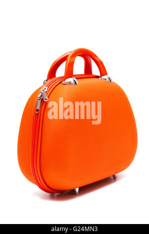 red large bag on a white background Stock Photo
