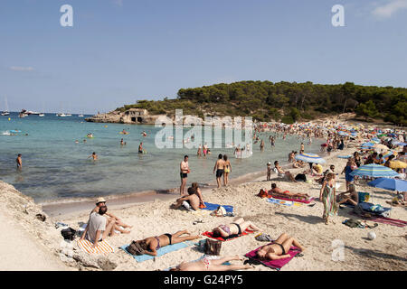 a beautiful beach view, Palma de Mallorca, Palma di Maiorca, summer, tourism, relax, holidays, beach, seaside Stock Photo