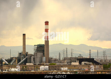 Old Coal Power Plant Not Running Stock Photo