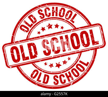 Old school grunge rubber stamp on white background, vector illustration ...