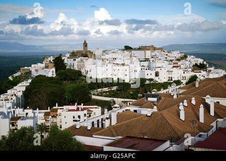 Townscape, Vejer de la Frontera, Cadiz, Andalucia, Spain Stock Photo