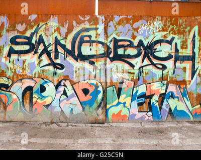 Graffiti on gate Stock Photo - Alamy