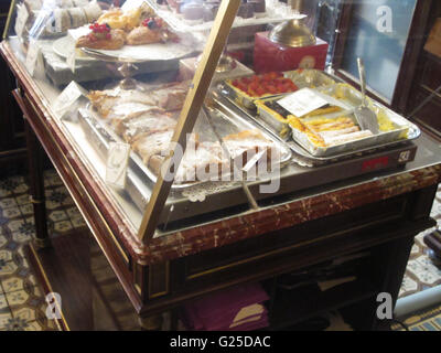 Austria - Vienna. Cakes on display at Cafe´ Demel Stock Photo