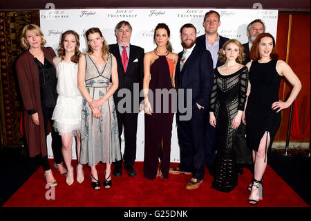 Jemma Redgrave, Morfydd Clark, Emma Greenwell, Whit Stillman, Kate Beckinsale, Tom Bennett, Justin Edwards, Jenn Murray, Kelly Campbell and James Fleet attending the UK Premiere of Love and Friendship at Curzon Mayfair, London. PRESS ASSOCIATION Photo. Picture date: Tuesday May 24, 2016. Photo credit should read: Ian West/PA Wire Stock Photo