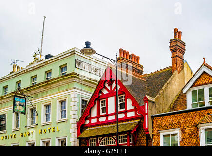 Lewes White Hart Hotel, cradle of the American revolution Stock Photo