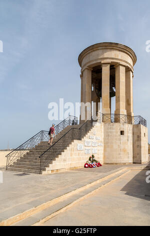 Siege bell, Valletta, Malta Stock Photo