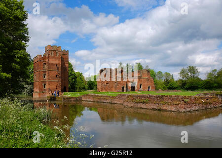 Kirby Muxloe Castle ruins, Leicestershire, England, UK Stock Photo