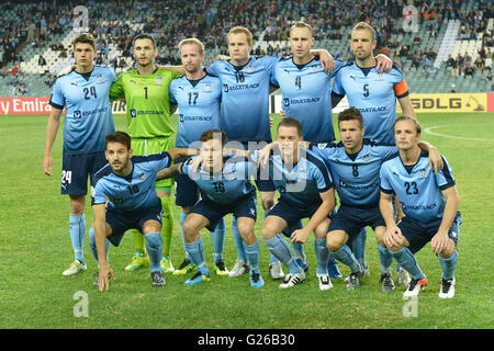 Allianz Stadium, Sydney, Australia. 25th May, 2016. AFC Champions League. Round of 16 game 2. Sydney v Shandong Luneng. Sydney before kick off. Credit:  Action Plus Sports/Alamy Live News Stock Photo
