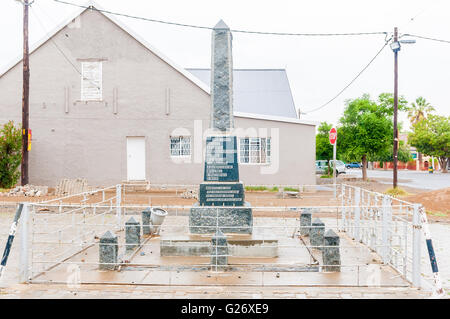 JANSENVILLE, SOUTH AFRICA - MARCH 7, 2016:  A memorial in Jansenville for local citizens who died during World War 1 Stock Photo