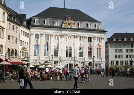 Bonn, Germany, old Town Hall and market place Stock Photo