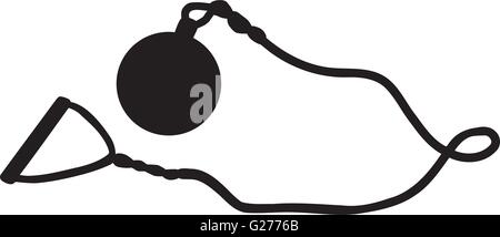 Hammer from hammer throw sports Stock Vector