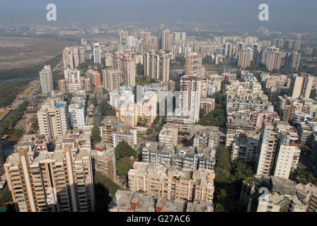 INDIA Mumbai , appartments building and skyscraper in surburban Andheri ...