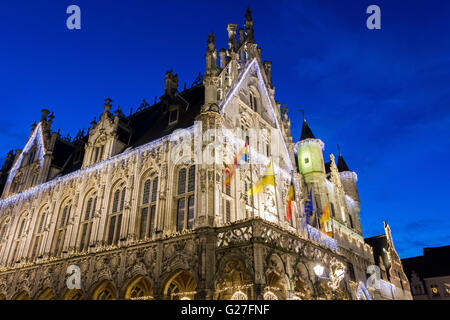 Town Hall on the Grote Markt in Mechelen in Belgium Stock Photo