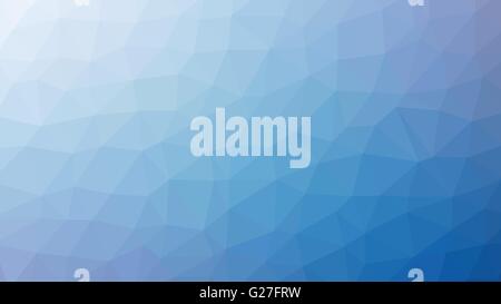 blue vector abstract background consisting of low poly triangles Stock Vector