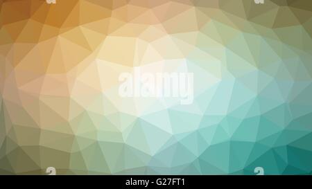 vector brown green abstract background consisting of low poly triangles Stock Vector