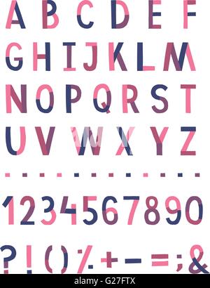 Handwritten vector alphabet Stock Vector
