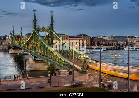 Liberty Bridge in Budapest Stock Photo