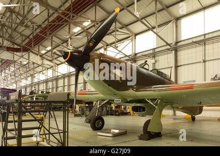 The Battle of Britain Memorial Flight at RAF Coningsby, Lincolnshire. March 2015. Stock Photo