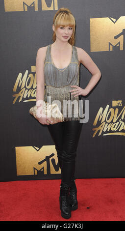 The 2016 MTV Movie Awards  Featuring: Ashley Richards Where: Los Angeles, California, United States When: 10 Apr 2016 Stock Photo