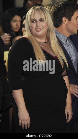 The 2016 MTV Movie Awards  Featuring: Rebel Wilson Where: Los Angeles, California, United States When: 10 Apr 2016 Stock Photo