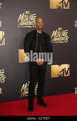 25th Annual MTV Movie Awards  Featuring: Common Where: Burbank, California, United States When: 09 Apr 2016 Stock Photo