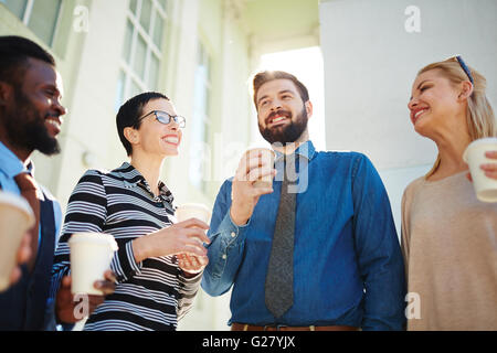 Meeting on summer day Stock Photo