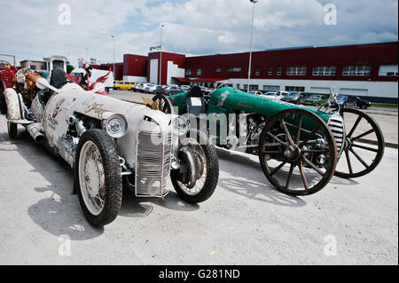 Podol, Ukraine - May 19, 2016: Handmade vintage retro classic sport car. Stock Photo